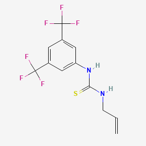 molecular formula C12H10F6N2S B11485022 1-[3,5-Bis(trifluoromethyl)phenyl]-3-prop-2-en-1-ylthiourea 