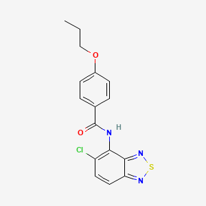 N-(5-chloro-2,1,3-benzothiadiazol-4-yl)-4-propoxybenzamide