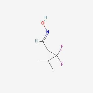 molecular formula C6H9F2NO B1148507 (NE)-N-[(2,2-difluoro-3,3-dimethylcyclopropyl)methylidene]hydroxylamine CAS No. 131262-18-5