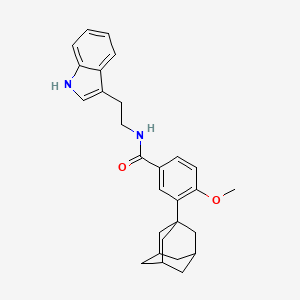 3-(1-adamantyl)-N-[2-(1H-indol-3-yl)ethyl]-4-methoxybenzamide