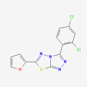 3-(2,4-Dichlorophenyl)-6-(furan-2-yl)-[1,2,4]triazolo[3,4-b][1,3,4]thiadiazole