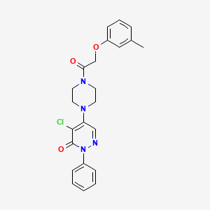 4-chloro-5-{4-[(3-methylphenoxy)acetyl]piperazin-1-yl}-2-phenylpyridazin-3(2H)-one