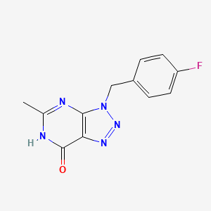 3H-[1,2,3]Triazolo[4,5-d]pyrimidin-7-ol, 3-[(4-fluorophenyl)methyl]-5-methyl-