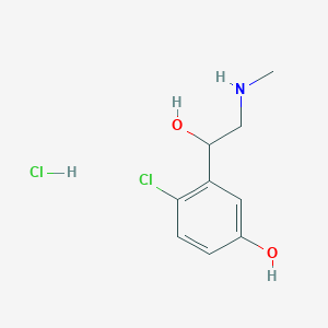 molecular formula C9H13Cl2NO2 B1148517 盐酸4-氯-3-[1-羟基-2-(甲基氨基)乙基]苯酚 CAS No. 2059975-38-9