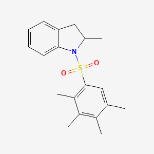 2-Methyl-1-[(2,3,4,5-tetramethylphenyl)sulfonyl]indoline