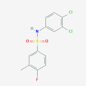 N-(3,4-dichlorophenyl)-4-fluoro-3-methylbenzenesulfonamide