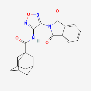 N-[4-(1,3-Dioxo-2,3-dihydro-1H-isoindol-2-YL)-1,2,5-oxadiazol-3-YL]adamantane-1-carboxamide