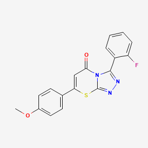 3-(2-fluorophenyl)-7-(4-methoxyphenyl)-5H-[1,2,4]triazolo[3,4-b][1,3]thiazin-5-one