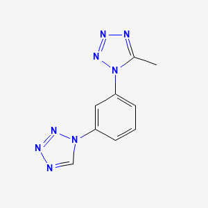 5-methyl-1-[3-(1H-tetrazol-1-yl)phenyl]-1H-tetrazole