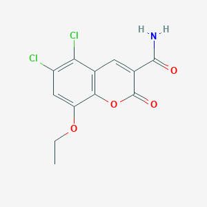 5,6-dichloro-8-ethoxy-2-oxo-2H-chromene-3-carboxamide