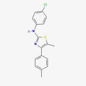 N-(4-chlorophenyl)-5-methyl-4-(4-methylphenyl)-1,3-thiazol-2-amine