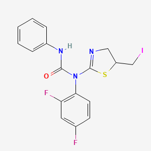 1-(2,4-Difluorophenyl)-1-[5-(iodomethyl)-4,5-dihydro-1,3-thiazol-2-yl]-3-phenylurea