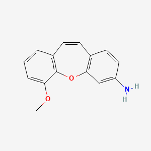 molecular formula C15H13NO2 B11485434 6-Methoxydibenzo[b,f]oxepin-3-amine 