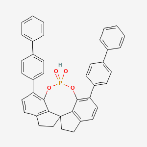 molecular formula C41H31O4P B1148544 12-羟基-1,10-双(4-苯基苯基)-4,5,6,7-四氢茚满并[7,1-de:1',7'-fg][1,3,2]二氧杂磷杂环-12-氧化物 CAS No. 1297613-77-4
