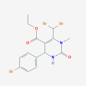 Ethyl 4-(4-bromophenyl)-6-(dibromomethyl)-1-methyl-2-oxo-1,2,3,4-tetrahydropyrimidine-5-carboxylate