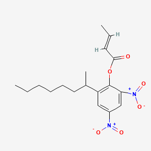 molecular formula C18-H24-N2-O6 B1148560 メプチルジノキャップ CAS No. 39300-45-3