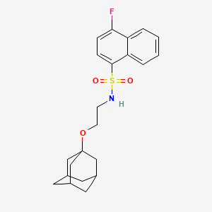 N-[2-(Adamantan-1-yloxy)ethyl]-4-fluoronaphthalene-1-sulfonamide