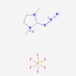 molecular formula C5H10F6N5P B1148561 2-Azido-1,3-dimethylimidazolidin-1-ium hexafluorophosphate CAS No. 1266134-54-6