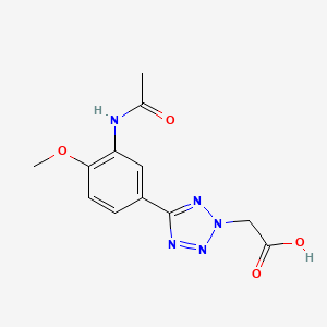 {5-[3-(acetylamino)-4-methoxyphenyl]-2H-tetrazol-2-yl}acetic acid