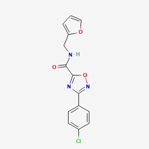 3-(4-chlorophenyl)-N-(furan-2-ylmethyl)-1,2,4-oxadiazole-5-carboxamide