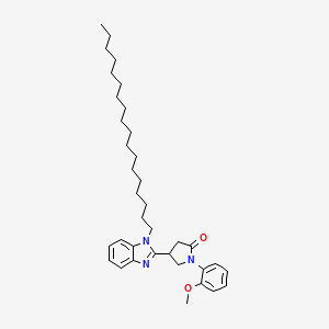 1-(2-methoxyphenyl)-4-(1-octadecyl-1H-benzimidazol-2-yl)pyrrolidin-2-one