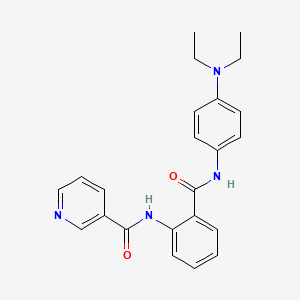 N-(2-{[4-(diethylamino)phenyl]carbamoyl}phenyl)pyridine-3-carboxamide