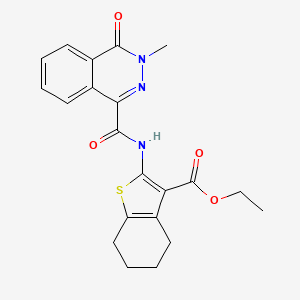 Ethyl 2-{[(3-methyl-4-oxo-3,4-dihydrophthalazin-1-yl)carbonyl]amino}-4,5,6,7-tetrahydro-1-benzothiophene-3-carboxylate