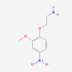 molecular formula C9H12N2O4 B11485709 2-(2-Methoxy-4-nitrophenoxy)ethanamine 