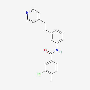 3-chloro-4-methyl-N-{3-[2-(pyridin-4-yl)ethyl]phenyl}benzamide