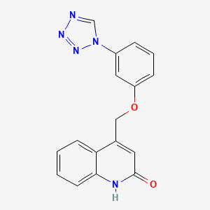 4-{[3-(1H-tetrazol-1-yl)phenoxy]methyl}quinolin-2(1H)-one