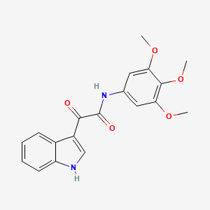 2-(1H-indol-3-yl)-2-oxo-N-(3,4,5-trimethoxyphenyl)acetamide