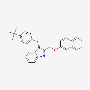 1-(4-tert-butylbenzyl)-2-[(naphthalen-2-yloxy)methyl]-1H-benzimidazole