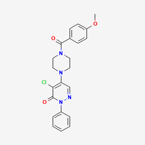 4-chloro-5-[4-(4-methoxybenzoyl)piperazin-1-yl]-2-phenylpyridazin-3(2H)-one