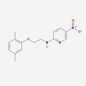 molecular formula C15H17N3O3 B11485831 N-[2-(2,5-dimethylphenoxy)ethyl]-5-nitropyridin-2-amine 