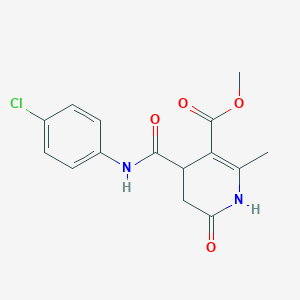 Methyl 4-[(4-chlorophenyl)carbamoyl]-2-methyl-6-oxo-1,4,5,6-tetrahydropyridine-3-carboxylate