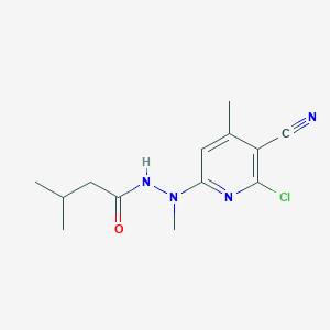 N'-(6-chloro-5-cyano-4-methylpyridin-2-yl)-N',3-dimethylbutanehydrazide