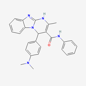 4-[4-(dimethylamino)phenyl]-2-methyl-N-phenyl-1,4-dihydropyrimido[1,2-a]benzimidazole-3-carboxamide