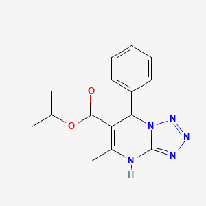 molecular formula C15H17N5O2 B11485936 Propan-2-yl 5-methyl-7-phenyl-4,7-dihydrotetrazolo[1,5-a]pyrimidine-6-carboxylate 