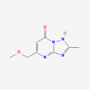 molecular formula C8H10N4O2 B11485941 5-(methoxymethyl)-2-methyl[1,2,4]triazolo[1,5-a]pyrimidin-7(4H)-one 