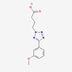 4-[5-(3-methoxyphenyl)-2H-tetrazol-2-yl]butanoic acid