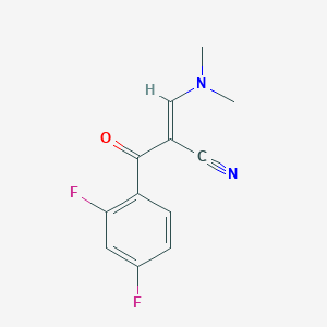 (E)-2-(2,4-difluorobenzoyl)-3-(dimethylamino)acrylonitrile