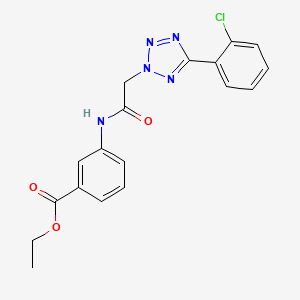 ethyl 3-({[5-(2-chlorophenyl)-2H-tetrazol-2-yl]acetyl}amino)benzoate