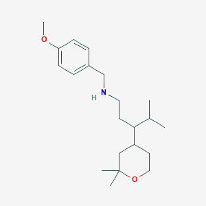 3-(2,2-dimethyltetrahydro-2H-pyran-4-yl)-N-(4-methoxybenzyl)-4-methylpentan-1-amine