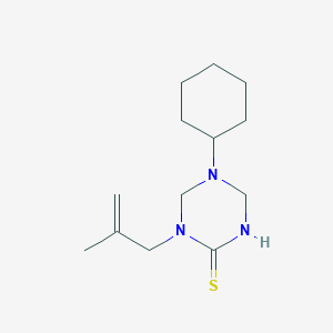 5-Cyclohexyl-1-(2-methylprop-2-en-1-yl)-1,3,5-triazinane-2-thione