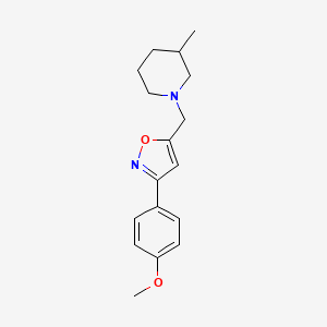 1-{[3-(4-Methoxyphenyl)-1,2-oxazol-5-yl]methyl}-3-methylpiperidine