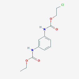 molecular formula C12H15ClN2O4 B11486133 2-Chloroethyl ethyl 1,3-phenylenebiscarbamate 