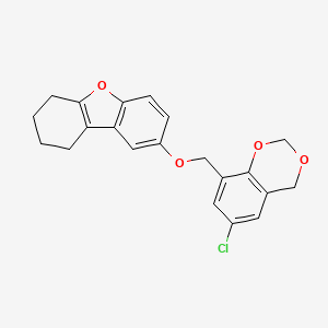 8-[(6-chloro-4H-1,3-benzodioxin-8-yl)methoxy]-1,2,3,4-tetrahydrodibenzo[b,d]furan