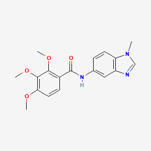 2,3,4-trimethoxy-N-(1-methyl-1H-benzimidazol-5-yl)benzamide