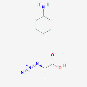 molecular formula C9H18N4O2 B1148620 (S)-2-Azido-propionic acid cyclohexylammonium salt CAS No. 1217462-58-2