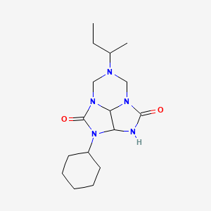 6-(sec-butyl)-2-cyclohexyltetrahydro-5H-2,3,4a,6,7a-pentaazacyclopenta[cd]indene-1,4(2H,3H)-dione